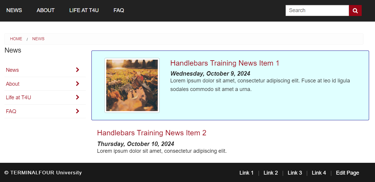 Embedding Content Layouts