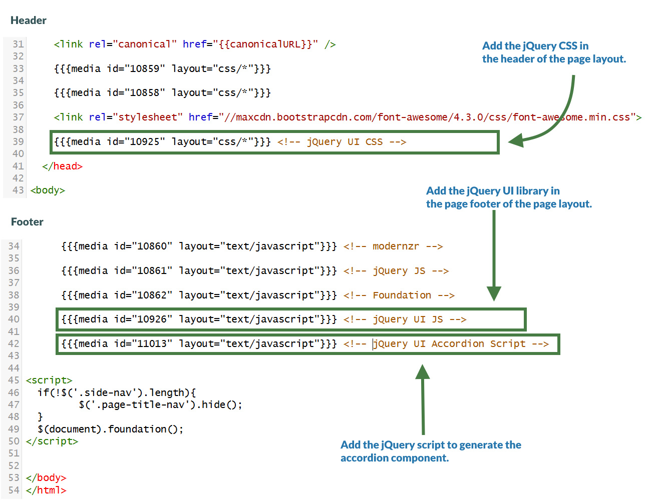 Setting Up the jQuery UI Library