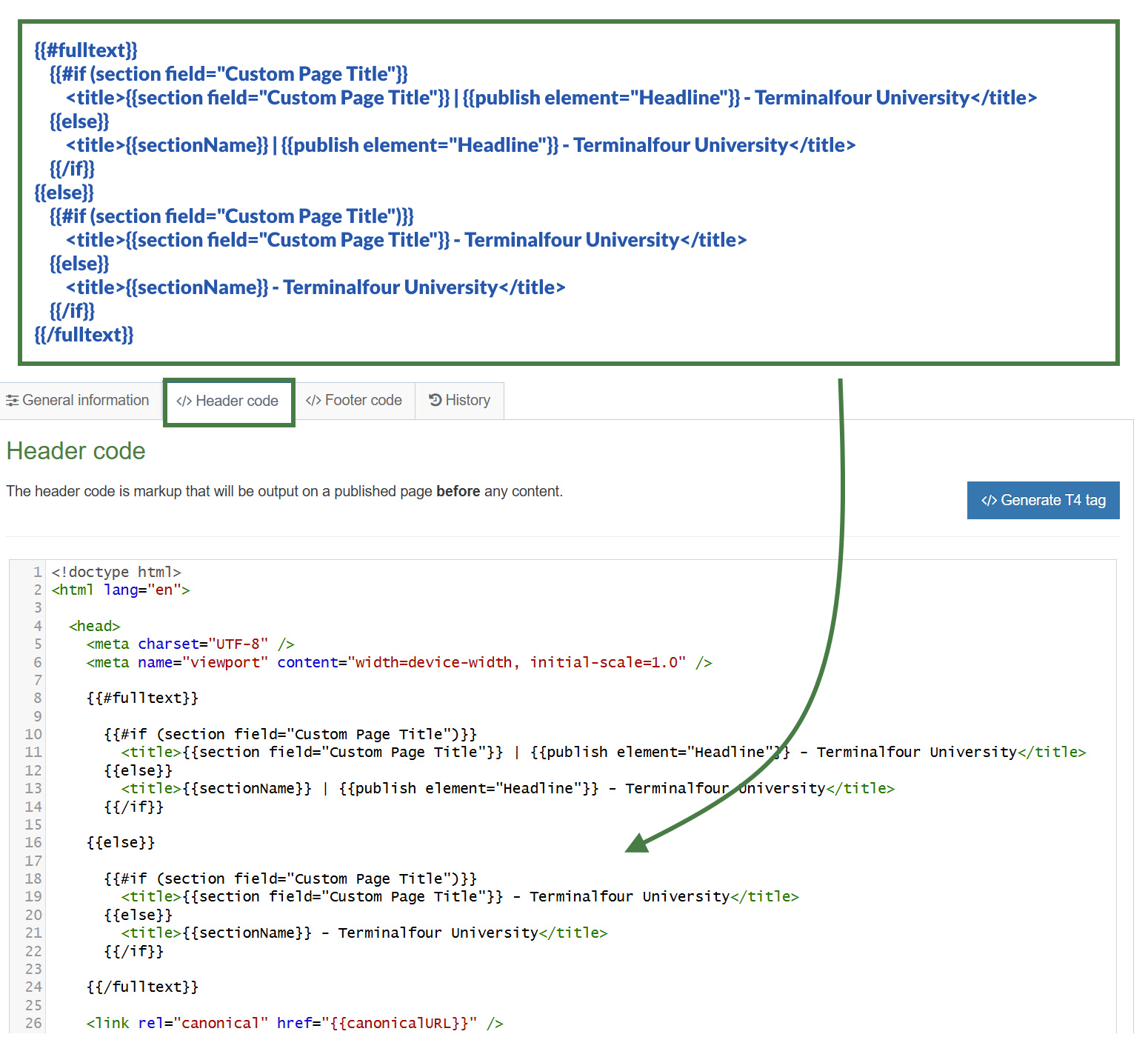 Using the fulltext Helper (Block level variant)