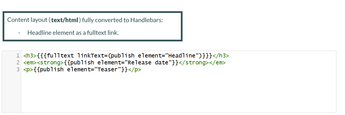 Creating the Fulltext link