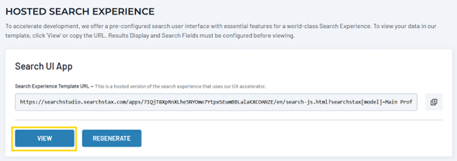 Hosted Search Experience