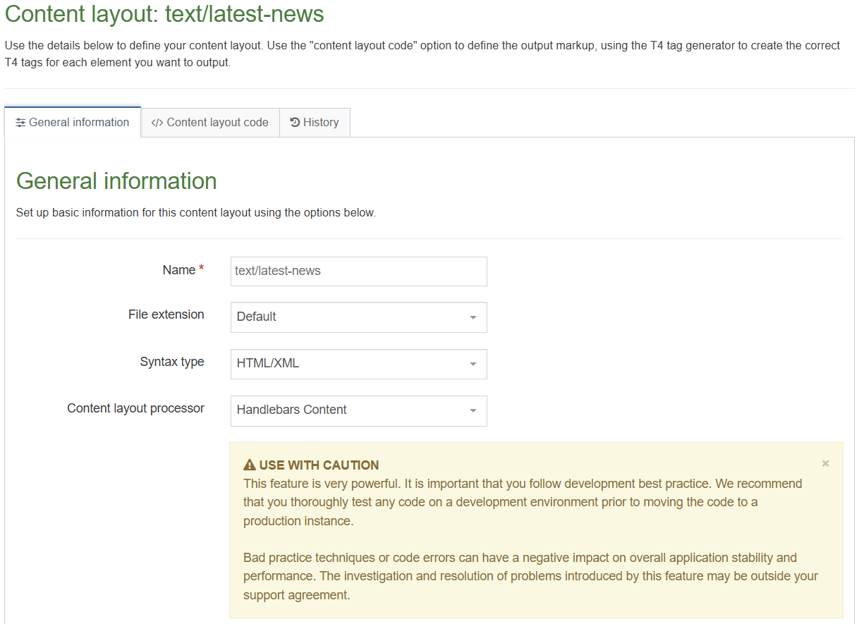 How to create an alternate layout for recent news