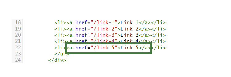 RSS feed page layout link