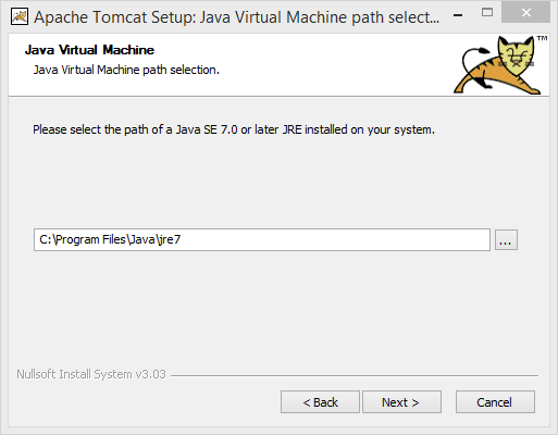 Tomcat 8.5 JVM Install