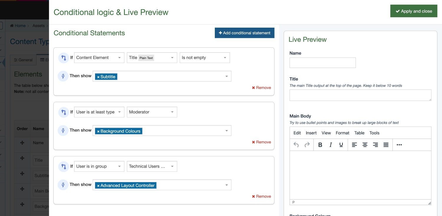 A screenshot displaying some examples of conditional statements