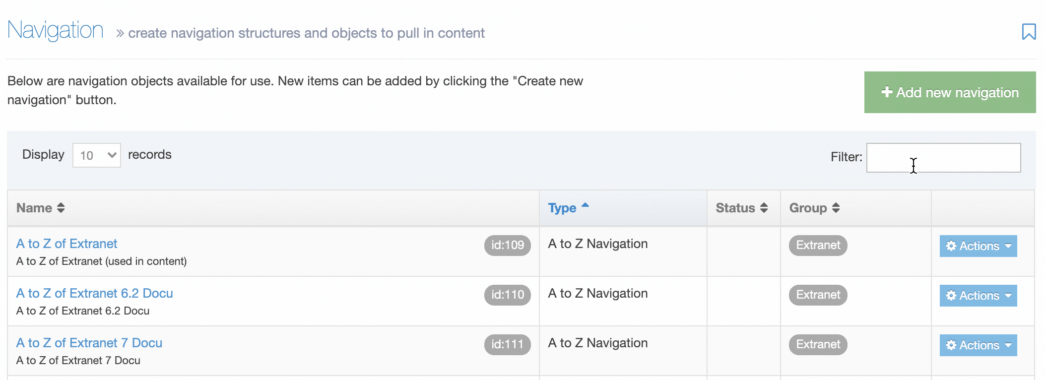 All Content In The V8 Documentation Content Type Terminalfour Knowledge Base